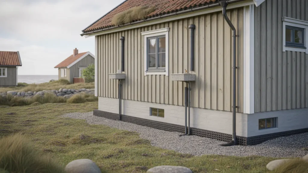 f rdigst lld k llarrenovering och dr nering runt husgrund i h llevik s lvesborgs kommun