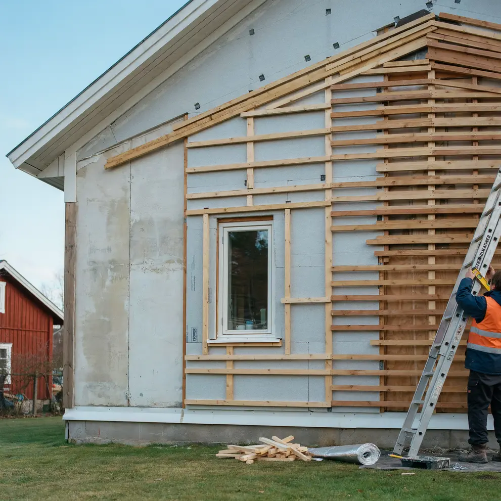 tillaggsisolering fasad yttervagg i solvesborg blekinge